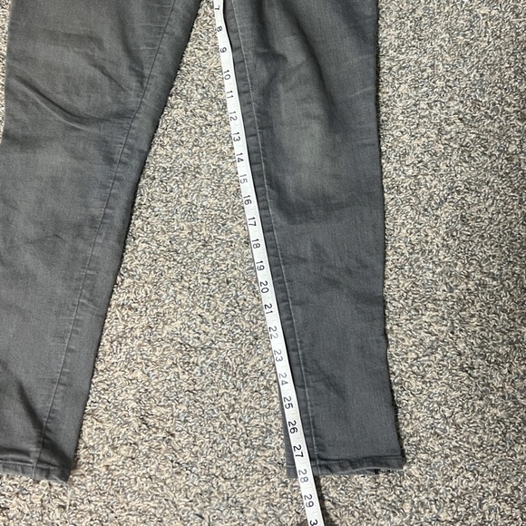 CONVERSE DENIM JEANS GRAY SKINNY ZIPPER ANKLES STRETCH SIZE 6 - Picture 7 of 8
